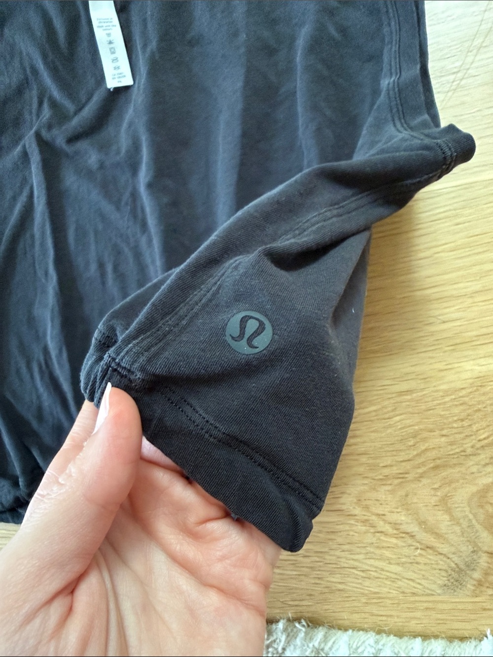 Black lululemon size 6 Black Drawstring Tank Top - Picture 4 of 6